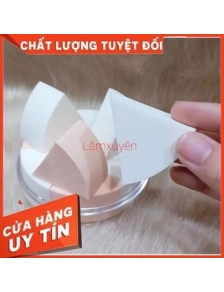 Bông phấn mous dặm kem VACOSI WEDGE 6PCS BP14 _ Bông phấn ướt tam giác (hộp 6 cái) CAO CẤP bông phấn mềm mịn