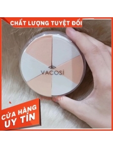 Bông phấn mous dặm kem VACOSI WEDGE 6PCS BP14 _ Bông phấn ướt tam giác (hộp 6 cái) CAO CẤP bông phấn mềm mịn