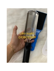 Dụng cụ chà gót chân, bào gót nhám chà gót chân inox LỖ NHỎ 