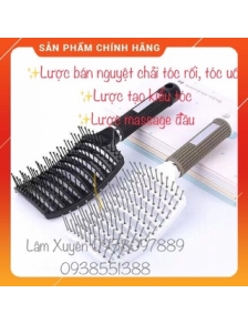 Lược bán nguyệt ⚡GIÁ RẺ⚡️lược gỡ rối, lược tạo kiểu, lược chải phồng tóc,bản lớn, tay cầm nhỏ gọn dễ