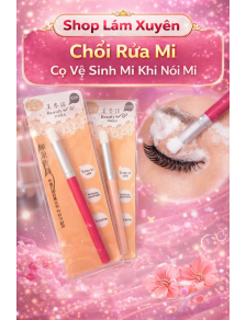 Chổi Rửa Mi Cọ Vệ Sinh Mi Khi Nối Mi CHÍNH HÃNG Giúp mắt thư giãn nghỉ ngơi làm sạch keo nối mi