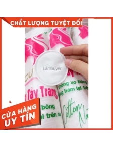 Bông tẩy trang tròn CUTE 160 miếng FREESHIP thiết kế tròn bông mềm mịn không xơ bông  không đổ lông  không kích ứng da