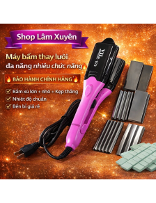 Máy bấm thay lưỡi đa năng VIL 578 nhiều chức năng CHÍNH HÃNG bấm xù lớn + nhỏ + kẹp thẳng nhiệt độ chuẩn bền