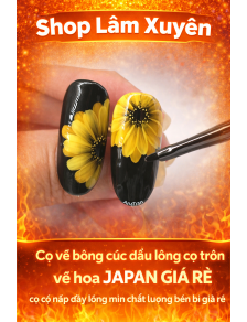 Cọ vẽ bông cúc đầu lông cọ tròn vẽ hoa JAPAN GIÁ RẺ cọ có nắp đậy lông mịn chất lượng bền bỉ giá rẻ.