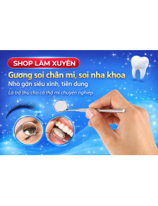 Gương soi chân mi, soi nha khoa, nhỏ gọn siêu xinh,tiện dụng là trợ thủ cho cô thợ mi chuyên nghiệp