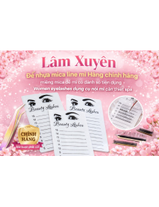 Đế nhựa mica line mi Hàng chính hãng miếng mica để mi có đánh số tiện dụng Women eyelashes dụng cụ nối mi cần thiết spa
