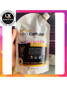 Thuốc duỗi tóc không cần dập Thuốc duỗi1 lần Lavox nano Complex 500ml ép trực tiếp công nghệ mới suô