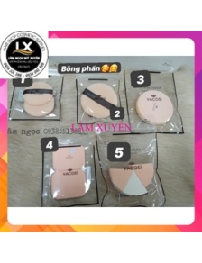 [GIÁ RẺ]Bông phấn trang điểm cao cấp Vacosi siêu xinh FREESHIP mềm mịn, tán phấn đều , mịn, cho lớp phấn màu tự nhiên