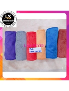 Combo 10 khăn gội đủ màu chuẩn Salon 35x75cm siêu mềm, dày, thấm hút tốt cực bền, không bị đổ lông