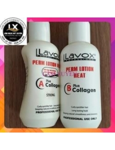 Thuốc uốn nóng LAVOX 500ml chai trắng COLLAGEN