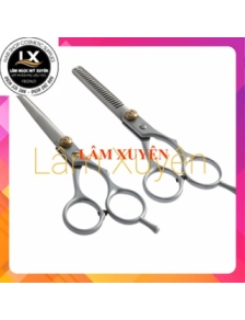 Cặp kéo Cắt-Tỉa thường dành cho người mới tập cắt. thép siêu bén bền cao cấp Tận Gốc đầu tròn, đầu dài , đầu tỉa sịn