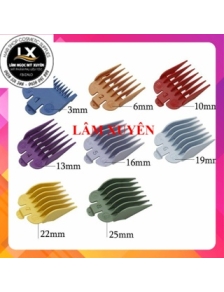 Bộ Cử Cỡ Ngàm Tông Đơ Lưỡi Nhựa Đa Năng 8 cái đủ size màu ( 3mm - 25 mm) Cao Cấp Đa Năng cho barber