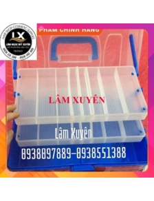 Cốp nail nhựa cốp đựng đồ nail (có 2 size )cốp nhựa nhỏ 2 tầng nail 