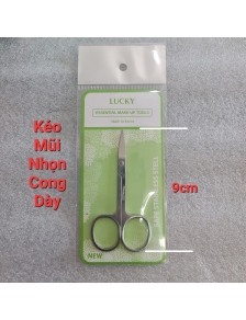 Kéo cắt tỉa lông mày, lông mi, lông mũi đầu tròn nhọn cong và thẳng