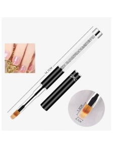 Cọ xước ombre cán đá GIÁ RẺ lông tơ mịn, thế kế có nắp đậy, dễ sử dụng cho thợ nail chuyên nghiệp