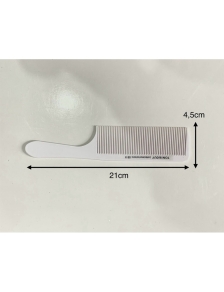 Lược cắt tóc nam Tony Guy màu trắng, bản mỏng, bãn lớn 0611