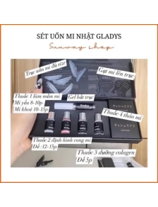 Bộ Uốn Mi Nhật Bản Cao Cấp Gladys Uốn Mi Collagen Uốn Nhanh Hiệu Quả Vượt Trội mi cong tự nhiên tặng kèm xương uốn mi