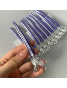 Kẹp tóc mỏ vịt làm tóc GORIKI JAPAN  vỉ 10 cái kep mỏ vịt nhựa dài GIÁ RẺ nhựa dẽo, kẹp siêu bám, không đứt tóc