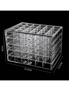 Khay Meka 5 tầng đựng đá, đựng charm, đồ trang trí nail màu sắc trong suốt sang trọng bền cao