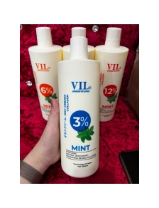 Oxy 3% trợ nhuộm bạc hà VIL 1000ml GIÁ RẺ dạng chai hương thơm bạc hà mát lạnh không rát da đầu