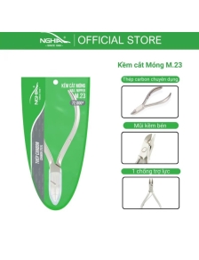 Kềm cắt móng M23 xám CHÍNH HÃNG thép không gỉ bền bén siên thích an toàn chuyên dụng làm nail