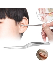 Nhíp gắp lấy ráy tai inox cong cao cấp đã mài chuốt mũi cho thợ cạo mặt vệ sinh lỗ nhĩ giá rẻ tận xưởng