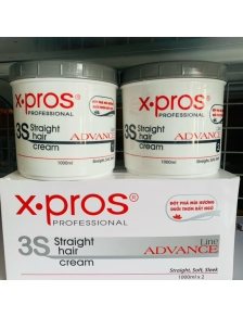 Kem duỗi tóc XPROS 3S Straight Hair Cream 1000ml X2 THUỐC Xpro TÓC KHỎE SIÊU BÓNG THẲNG MƯỢT BỀN LÂU