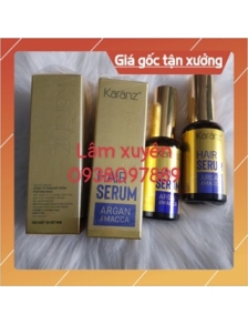 Serum cao cấp dưỡng tóc mềm mượt, cải thiện khô xơ,tóc yếu giữ nếp tóc uốn, phục hồi tóc Karanz Maca