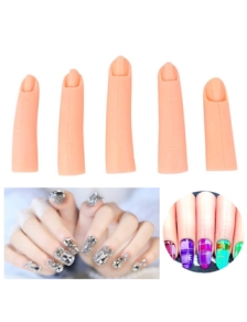 Ngón tay giả bộ 5 cái nhựa dẽo 