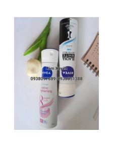 Xịt ngăn mùi Nivea  CHÍNH HÃNG giúp giảm tiết mồi hôi khử mùi hiệu quả giảm vết thâm dưỡng trắng da lưu hương dài lâu