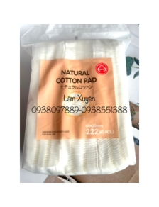 Bông tẩy trang coton miếng vuông ARASO bịch 210 miếng GIÁ RẺ không xù lông bề mặt mịn bông dai thấm hút tốt dễ xài 