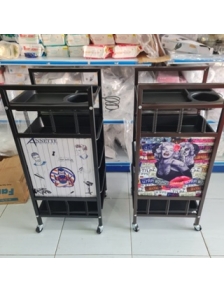 Kệ xe đẩy baber Nâu và Đen , kệ sách, kệ đa năng size lớn màu đen GIÁ RẺcó 4 bánh xe di chuyển nhẹ, rất dễ dàng