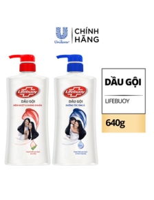 Dầu gội Lifebuoy 640g (621ml) MÀU ĐỎ mềm mượt kháng khuẩn 