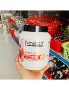Mặt nạ ủ tóc xả tóc siêu dưỡng VitaminB5  NOWKON  LỰU 1000ml phục hồi tóc yếu giữ màu tóc siêu thơm suôn mềm óng mượt