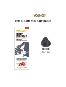 Kem nhuộm tóc  YOUNG  208 xám đen