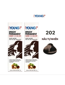 Kem nhuộm tóc YOUNG  202 nâu tự nhiên