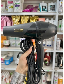 Máy sấy tóc công suất mạnh VIKO 918 màu đen chuyên dụng cho salon siêu bền cánh quạt lớn chắc tay
