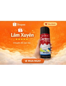 Kem bọt cạo râu CAREEN 333g bọt trắng làm mềm râu giảm trầy xước chống va chạm không  rát da