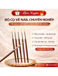 Cây móc khoé cán gỗ 1 đầu loại xịn, cây lấy  khoé gỗ đầu nhọn dài dụng cụ nghành nail