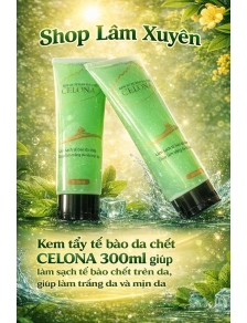Kem tẩy tế bào da chết CELONA 300ml giúp làm sạch tế bào chết trên da , giúp làm trắng da và mịn da
